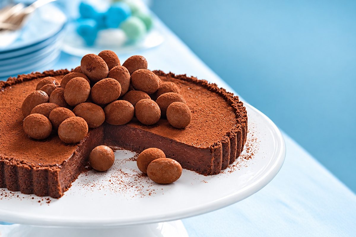 Chocolate truffle tart