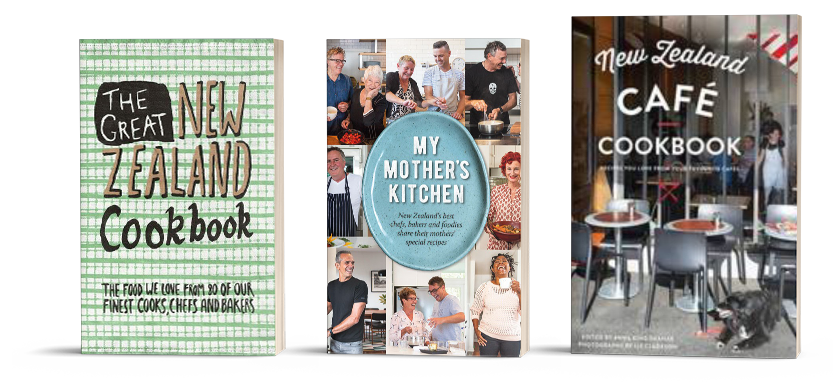 The Great New Zealand Cookbook, My Mother's Kitchen and New Zealand Cafe Cookbook